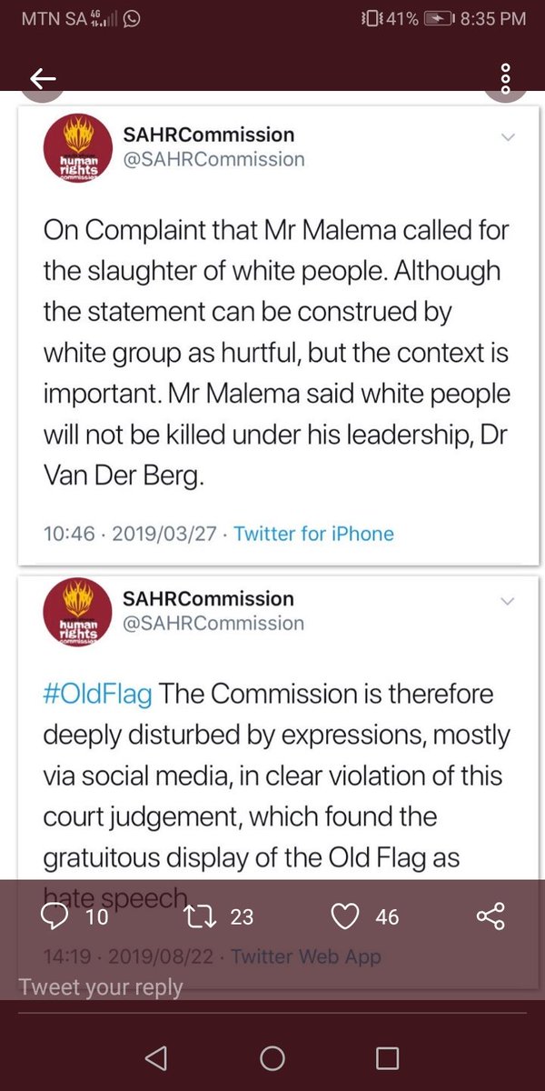 Katoolsie007's tweet photo. @SAHRCommission Double standards much? https://t.co/JwiV15pqmV