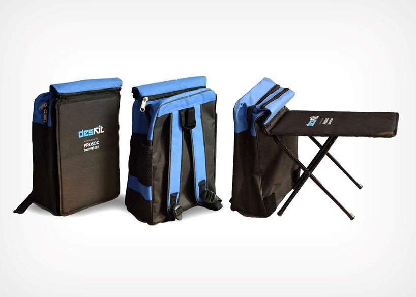 impossible's tweet photo. 40 million students in India, lack basic infrastructural facilities like tables and chairs in schools. ⁠

#Prosoc has designed an innovative product dubbed #DESKIT which is a school bag with a detachable study table for students! 👏

#design 

https://t.co/gkvXTbpHgL https://t.co/PRo8veksBi