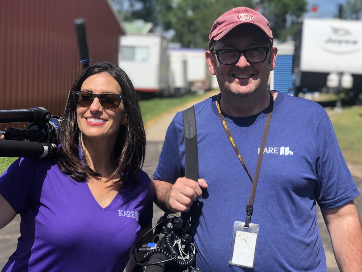 Friends make the best teammates! <a href="/RenaKARE11/">Rena Sarigianopoulos</a> <a href="/GeorgeMarincel/">George Marincel</a> <a href="/mnstatefair/">Minnesota State Fair</a> #kareatthefair