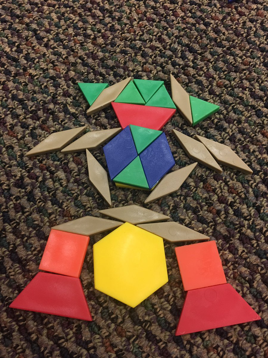 J2LearningIsFun's tweet image. 2nd graders had fun in Math today making creations with pattern blocks. @WayneSchools