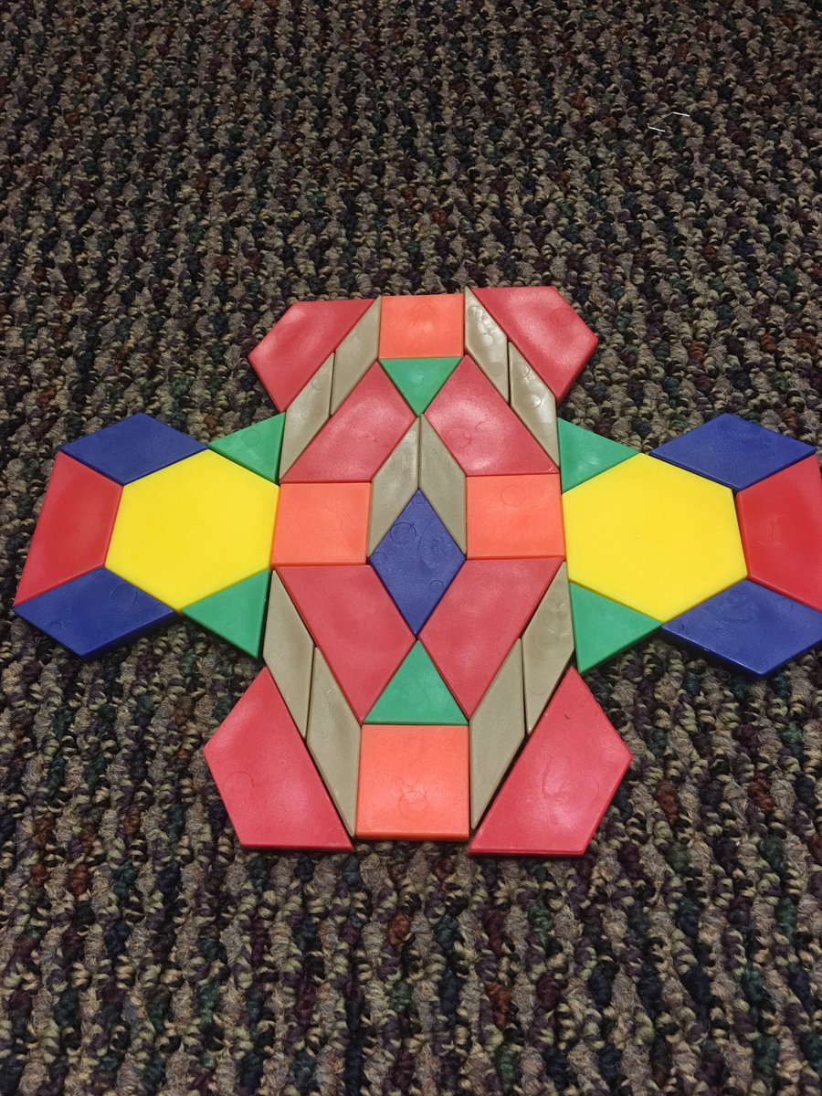 J2LearningIsFun's tweet image. 2nd graders had fun in Math today making creations with pattern blocks. @WayneSchools