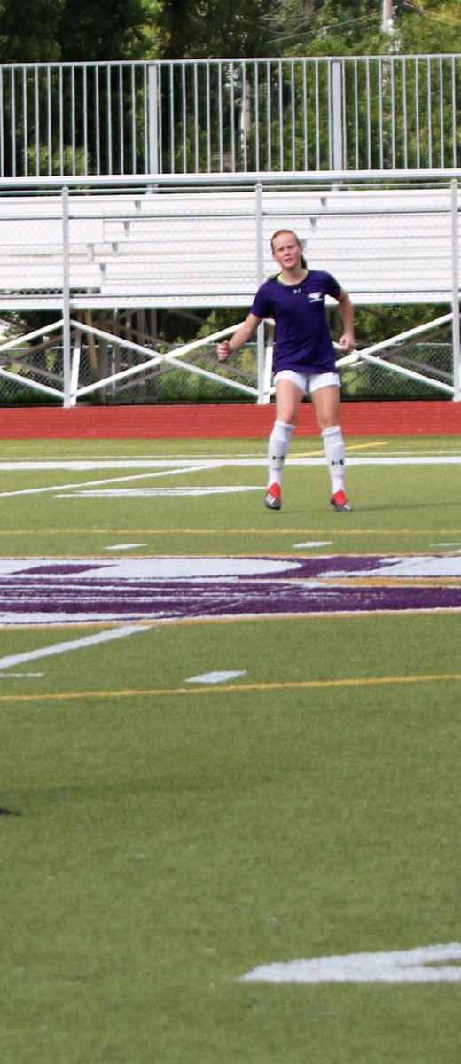 Athletics_IWA's tweet photo. I mean...I guess you guys look good in purple 😎! Good luck this year, Gator and Liz! @AlliFrederking @IncarnateSoccer https://t.co/W2McTra3hb
