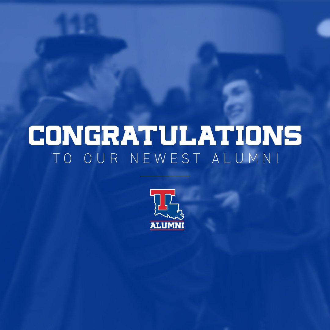 LATechAlumni's tweet photo. Congratulations to all of today's graduates and our newest #LATechAlumni! #EverLoyalBe #ForeverLoyal https://t.co/8W5b7MJiMh