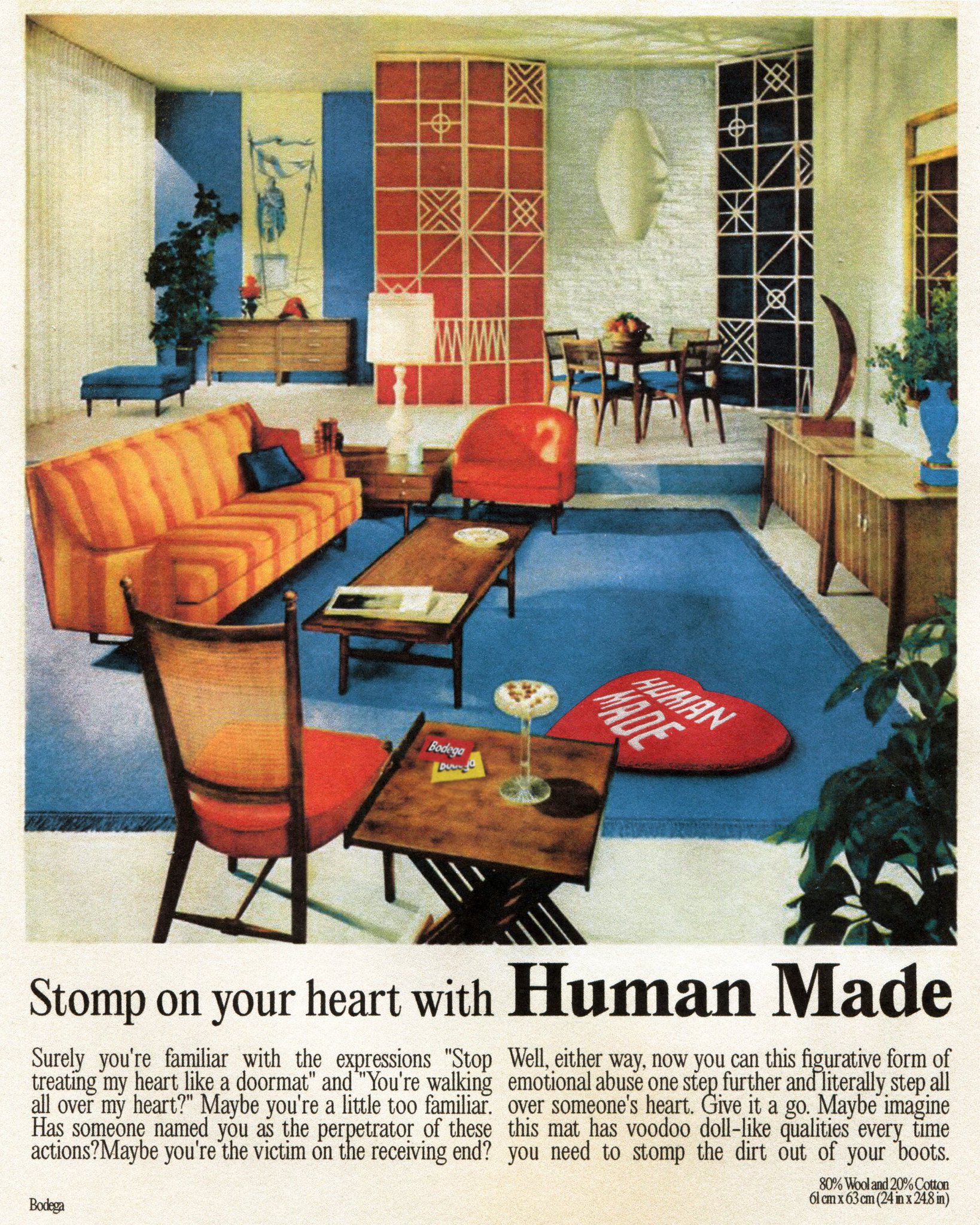 Human Made ハートラグミディアム 新品未使用 HUMAN MADE - HUMAN MADE HEART RUG SMALLの通販 by ＠ニンキ