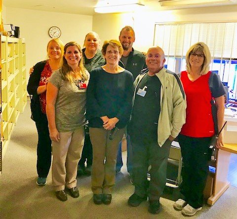 MDOCCFA's tweet photo. Newberry Correctional Facility HUM Sandra Blakely and PC Michelle Clark received their 20-year service pins.  Congrats on 20 years!  Thank You for your MDOC service! https://t.co/HAD9Y2UaHh