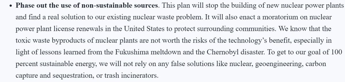 JackieSiebens's tweet photo. Bernie’s new climate plan brands nuclear energy as a “false solution.” In fact, what he is proposing is a false choice. The tired “nuclear vs renewables” story only serves to constrain our carbon-free options when we must expand them to reach 0x50. https://t.co/oI7t1JvEaA
