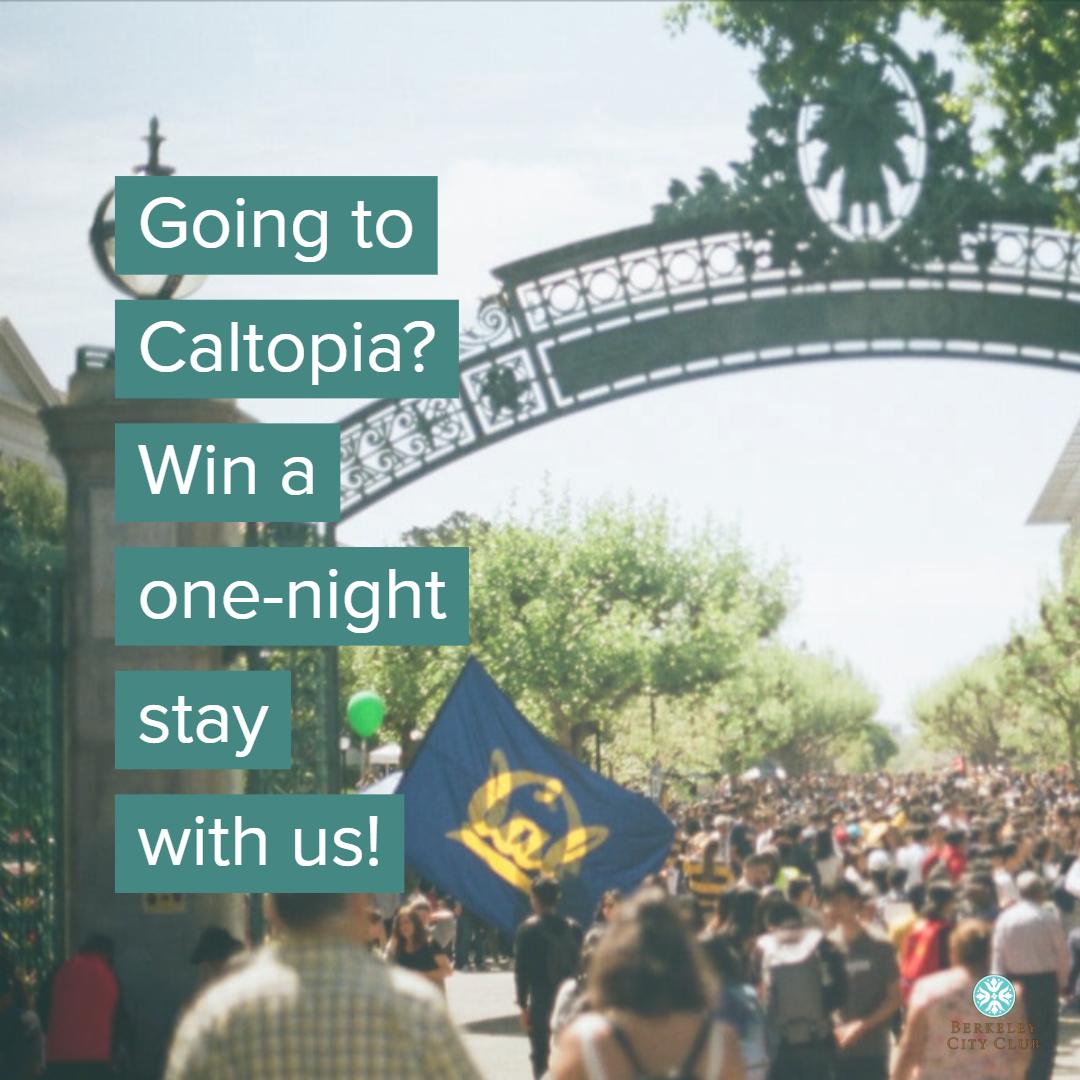 We're closing in on #Caltopia aka 'the two greatest days on Planet Earth' this Sunday and Monday! To celebrate, we're giving away a one-night stay with us! Here's how to enter: 1. Follow us 2. Take a selfie at our booth and tag us using #BCC2019Caltopia #GOBEARS!!! 💛💙🐻💙💛