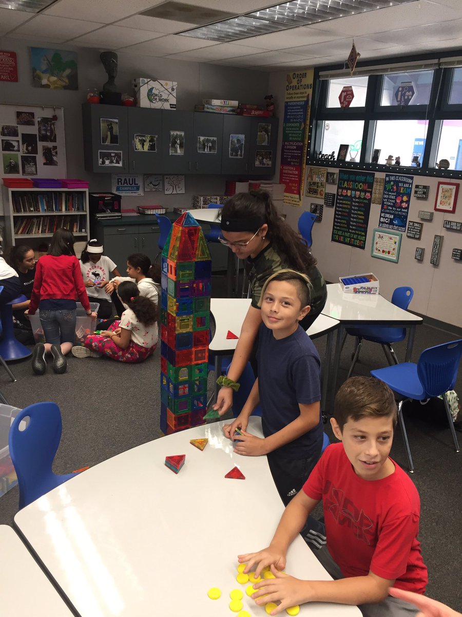 Future engineers learning and having fun!  Go figure!  Love my 6th graders.  😄❤️