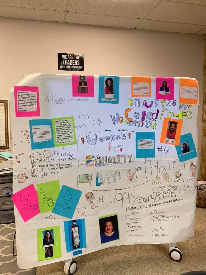 Today is Black Women’s Equal Pay Day. While most women recognize Equal Pay Day in April, women of color work until past August to earn equal pay to white men in similar sectors. Thank you to Dr.Pam Allen for allowing us to educate the children at K.Y.C #NBABlackWomensEquityDay