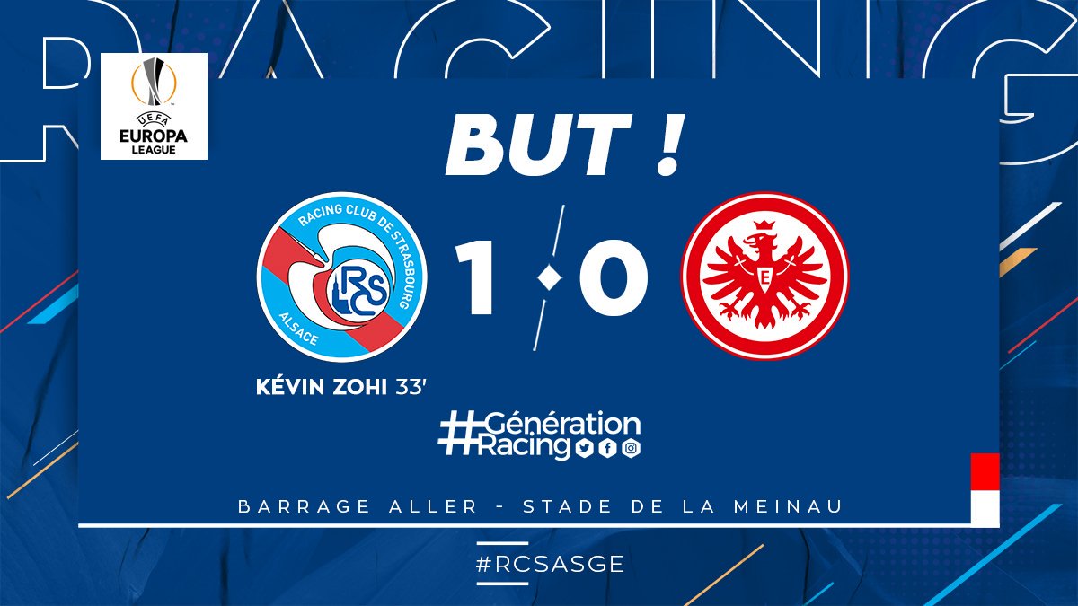 RCSA's tweet image. ⚽️ 33&apos; KEVIIIIN ZOHIII ! En renard des surfaces, le numéro 20 pousse au fond un corner cafouillé ! Le Racing est devant 🔥

#RCSASGE (1-0)
