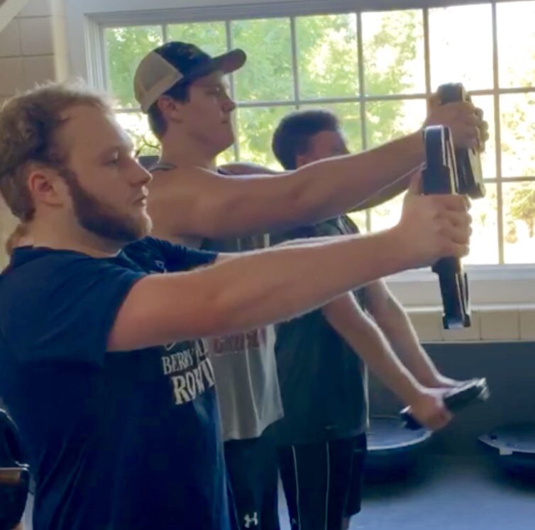 berryrowingcrew's tweet photo. We all worked hard on our weight lifting and cardio for Day 4 of Viking Crew Camp. #WeAllRow https://t.co/2L7PbCgAGc