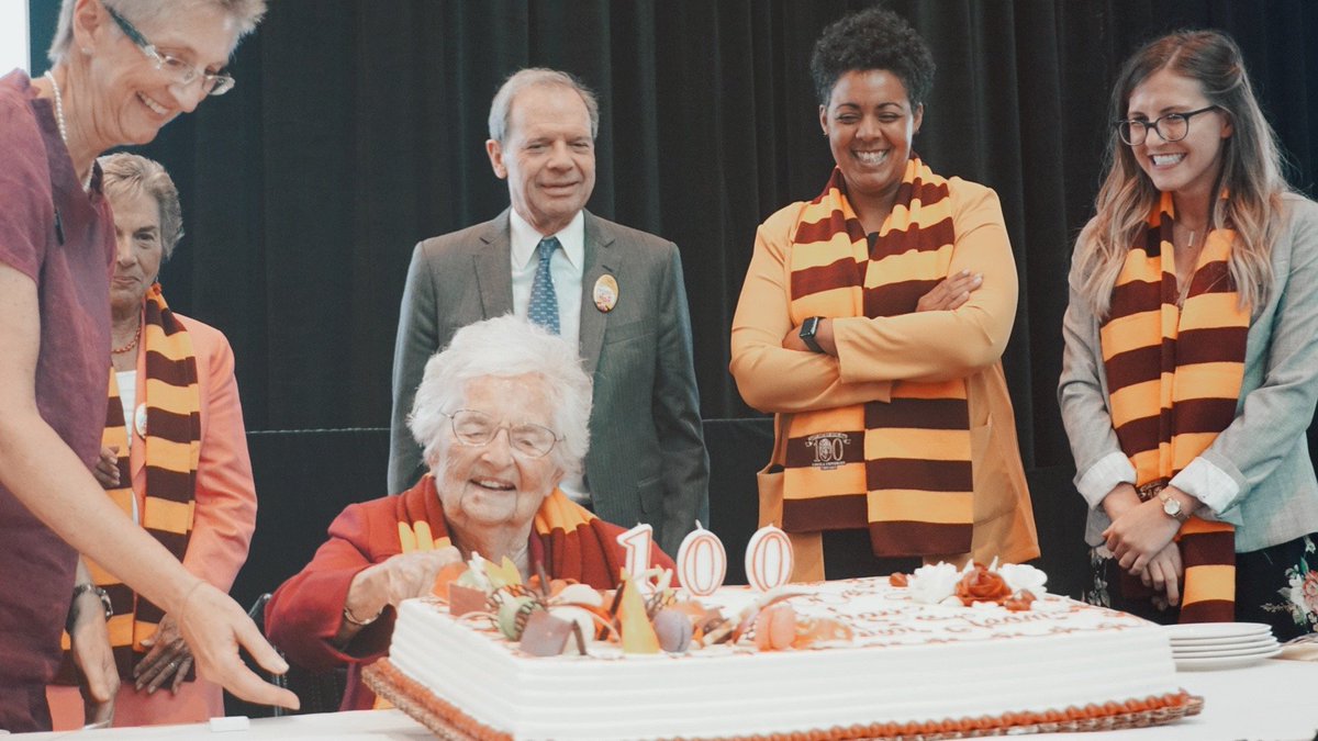 SGLoyolaChicago's tweet photo. 📸 Some snapshots from Sister Jean's 100th birthday celebration yesterday. #SGLC #SisterJean #LoyolaChicago https://t.co/9anfIpgxlK