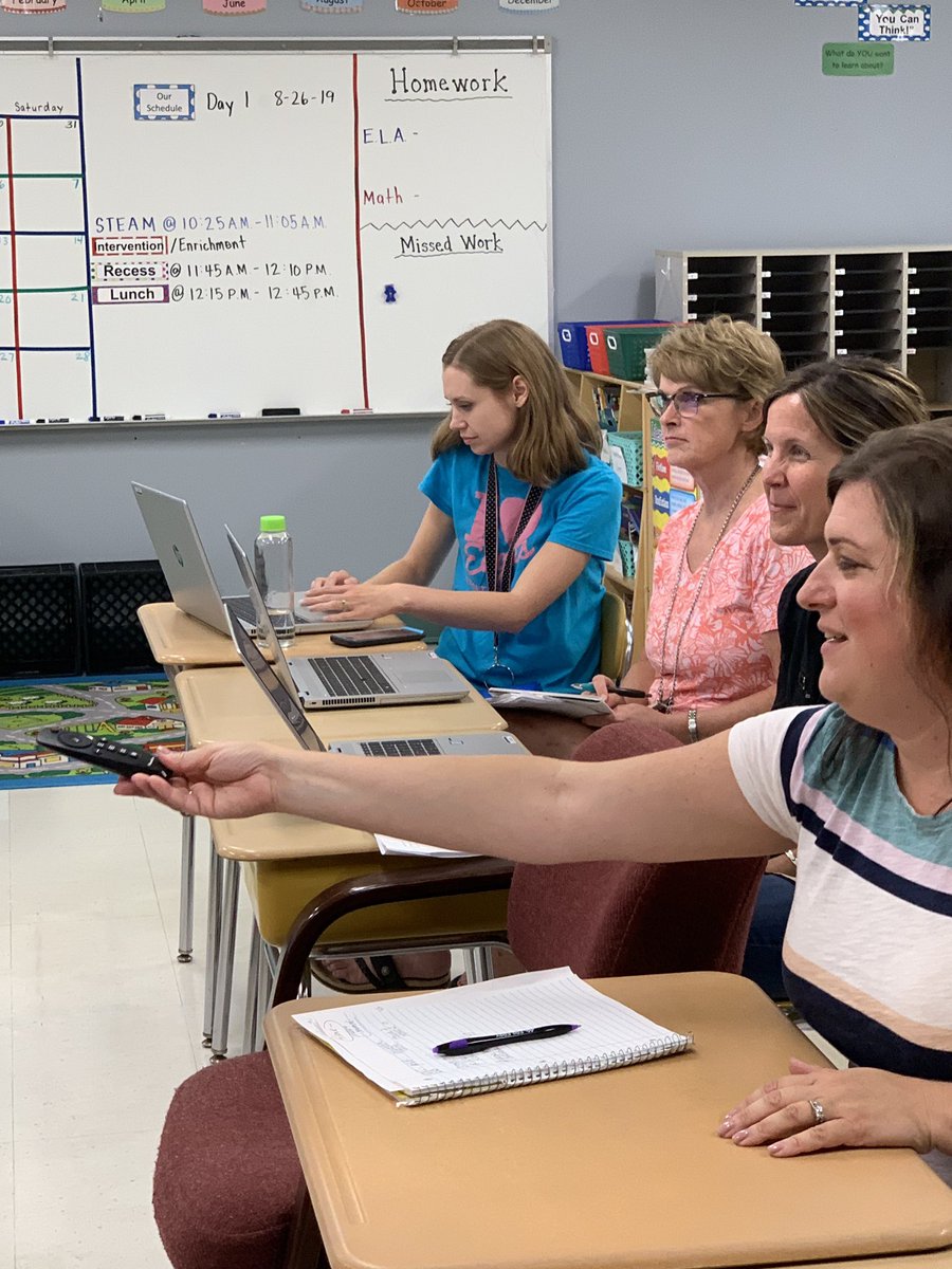 principalwerner's tweet photo. Have to give a HUGE #koproud shout out to @TheITPersin for helping with our @LearnPromethean retraining. Looking forward to see how our teachers and kiddos use this awesome panel. Let’s get to it @KatieMarxEC 😃 https://t.co/ftrClkXPkm