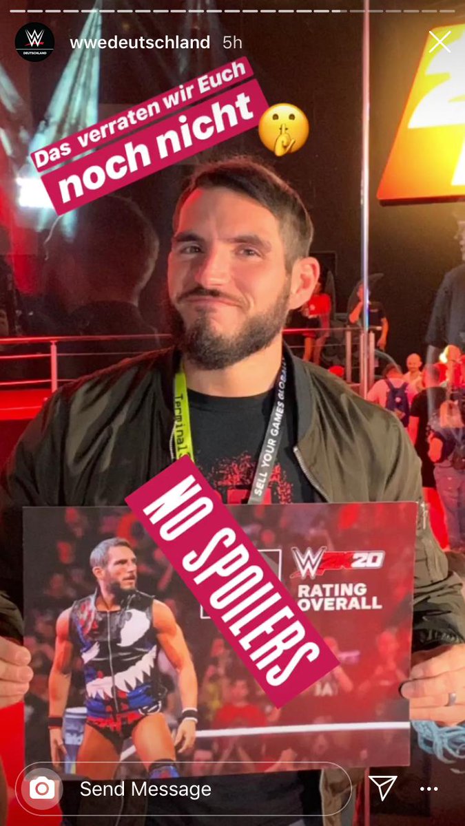 TheSDHotel's tweet photo. 📌 #WWE2K20
Johnny Gargano is currently at #gamescom2019 and has confirmed himself in WWE 2K20 making us wonder what his in-game overall rating could be.
✔️Gargano added to the Roster!
Thanks to @brandon_saxony for the heads up! https://t.co/0gdd3YzRjg