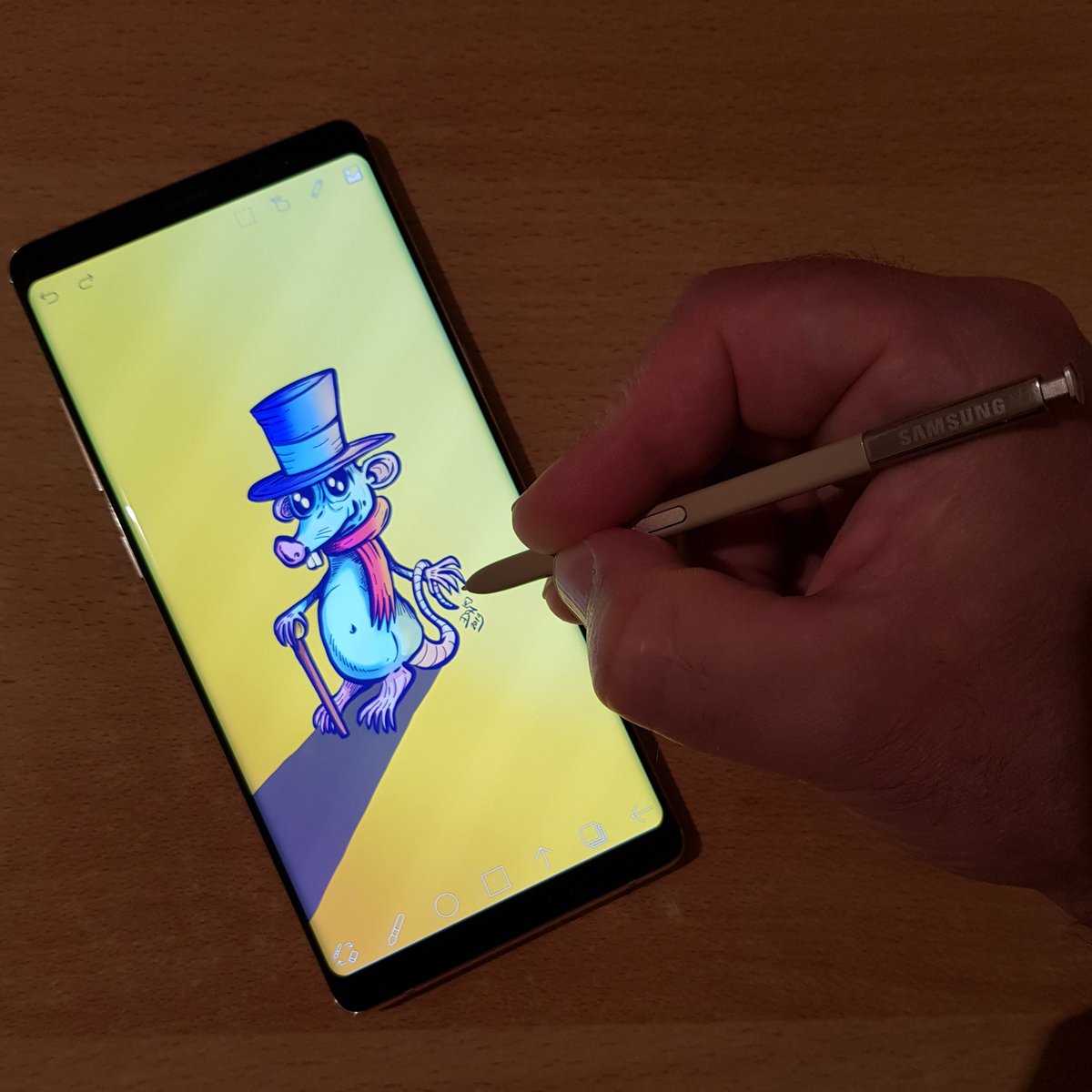 nikolas83gianni's tweet photo. #art #artist #ilustrator #ilustration #digitalartist #digitalart #designer #hat #scarf #stick #cane #mouse #mrmouse #tail #graffiti #eyes #nikolass #nikolass83 #nikolass83gianni #deviantart #penup #note8art #note8 #spen #ibispaintx #samsungglobal #samsungsrbija #srbija #serbia https://t.co/BJxguBStsW