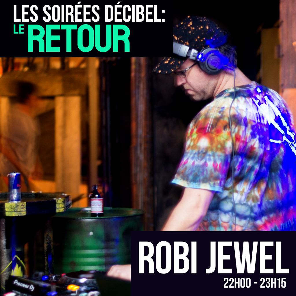 soireesdecibel's tweet photo. Notre opener, très bien connu de la scène électronique de Québec, ROBI JEWEL! Manquez le pas, dès l'ouverture des portes à 22h! https://t.co/5spGF2cgbR
