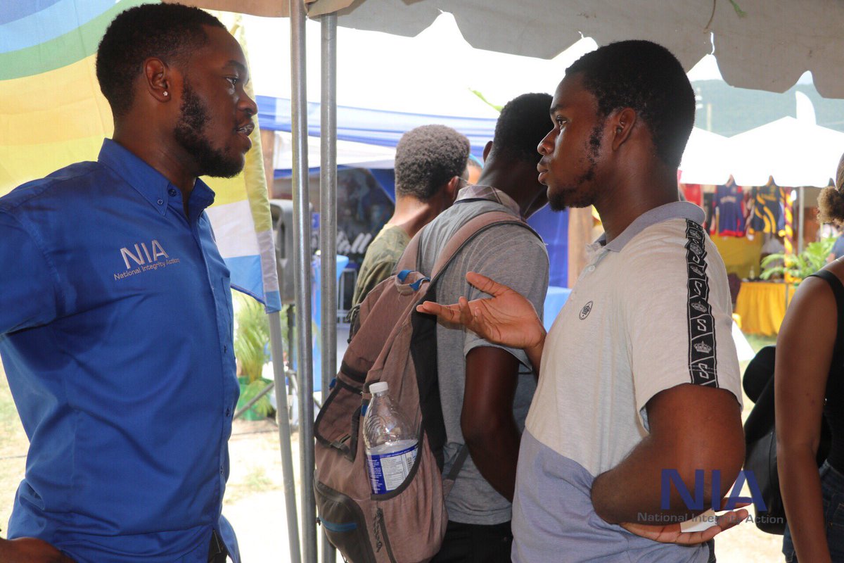 niajamaica's tweet photo. #HappeningNow: Members of our youth arm, @iamuwimona chapter is informing new and returning students about their mandate on campus. #Yute4Integrity #uwiorientation. https://t.co/322LfMZ52k
