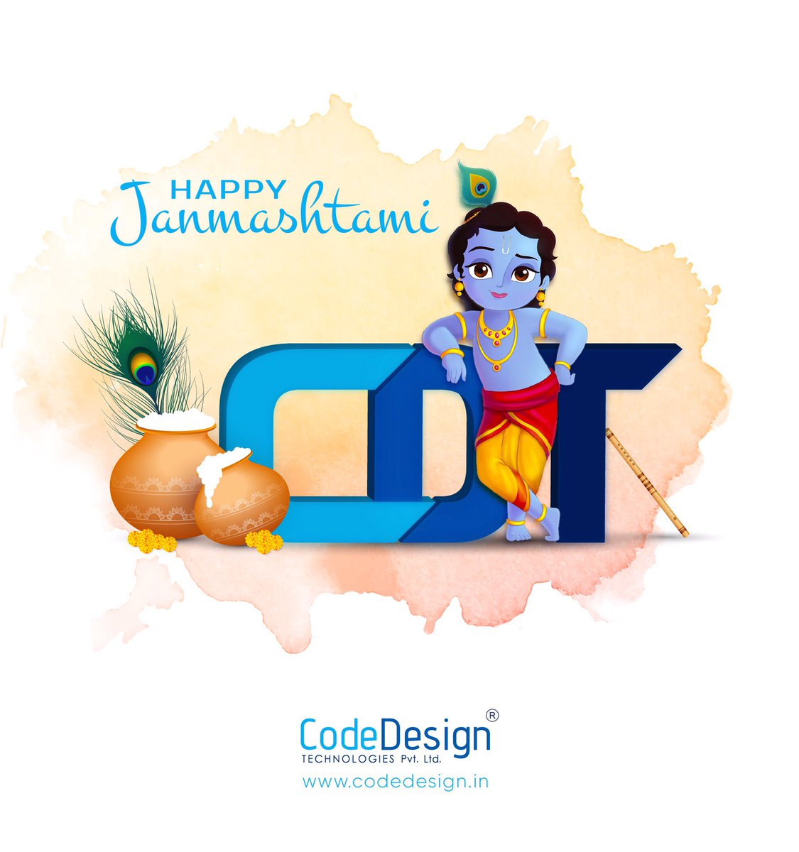 CodeDesign_in's tweet image. Janmashtami Wishes

#Janmashtami #codedesign #cdt

codedesign.in
+917558825266