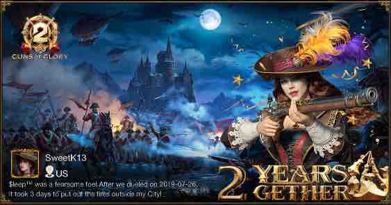 Bronze_Beauty13's tweet photo. [Hot Event] Celebrate 2nd Anniversary with Guns of Glory! https://t.co/0r7XqLrhRy https://t.co/dQM3V6AFWh