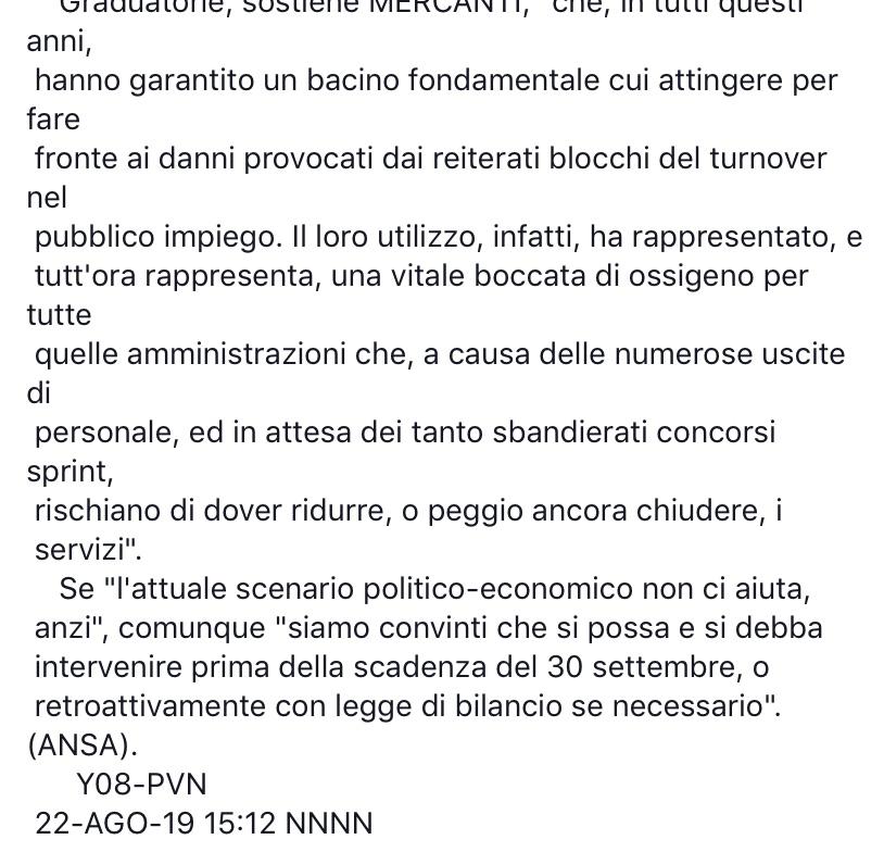 C_XXVIIOttobre's tweet photo. La dichiarazione rilasciata dal Presidente @AlessioMercanti all' @Agenzia_Ansa commentando dati raccolti da @FunzPub su graduatorie di concorso.
Grazie Presidente e grazie @MariannaBerti https://t.co/mO0nprvTbe