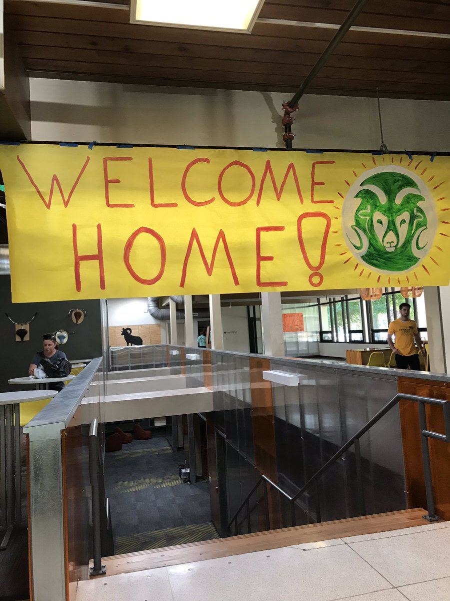 ColoStateRHA's tweet photo. Welcome Home Rams and happy move-in! https://t.co/b8hIkZDuoc