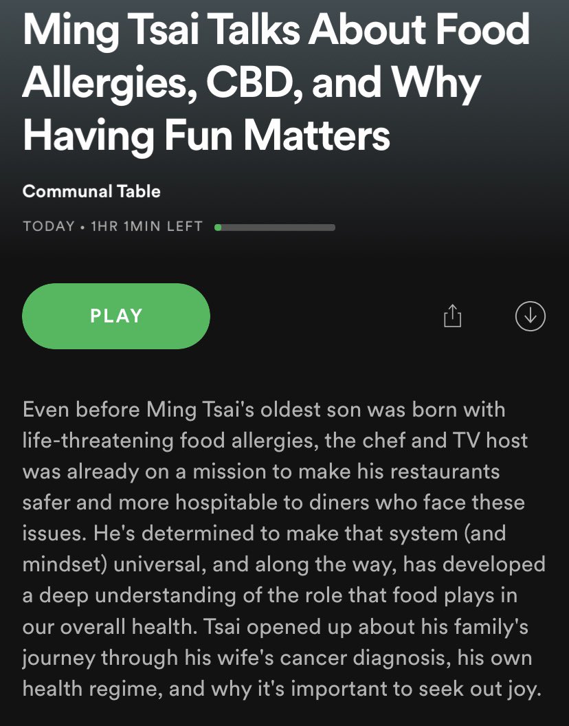 mingtsai's tweet photo. Had a blast recording this with @kittenwithawhip , thanks for having me on! We chatted all things food allergies, health regimes, and why seeking out joy is so important.
#attitudeofgratitude #communaltable #foodandwine https://t.co/xTWk0VCoPb