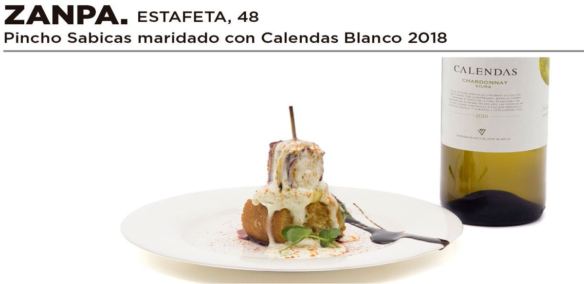 hostnavarra's tweet photo. 😋 #PinchoSabicas del @BarZanpa 

👉🏽Disfrútalo durante @flamencoonfire hasta el domingo 25 de agosto 

🍷 Maridado con: @BODEGASOCHOA de @vinosnavarra 

❇️ @Reyno_Gourmet @TurismoNavarra @VisitPamplona 

#Pamplona #Iruña #PinchoSabicas2019 #FlamencoOnFire 🔥🔥🔥 https://t.co/wOUNnz3Lqw