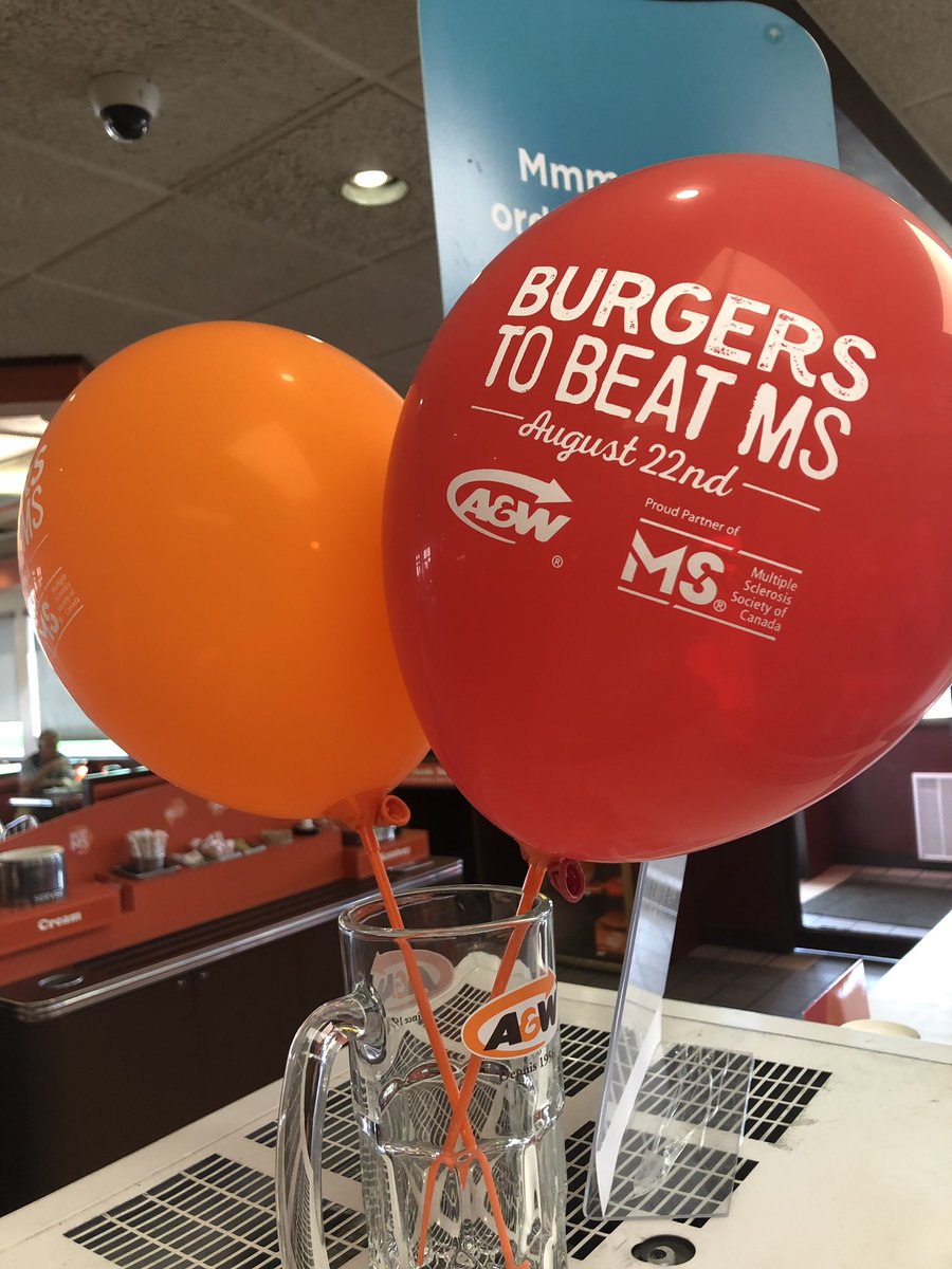 Worked the noon rush at <a href="/AWCanada/">A&W Canada</a> in <a href="/City_SC/">Swift Current</a> to help raise money for @MSSocietyCanada.  Not quitting my day job quite yet.   #GrowSwift