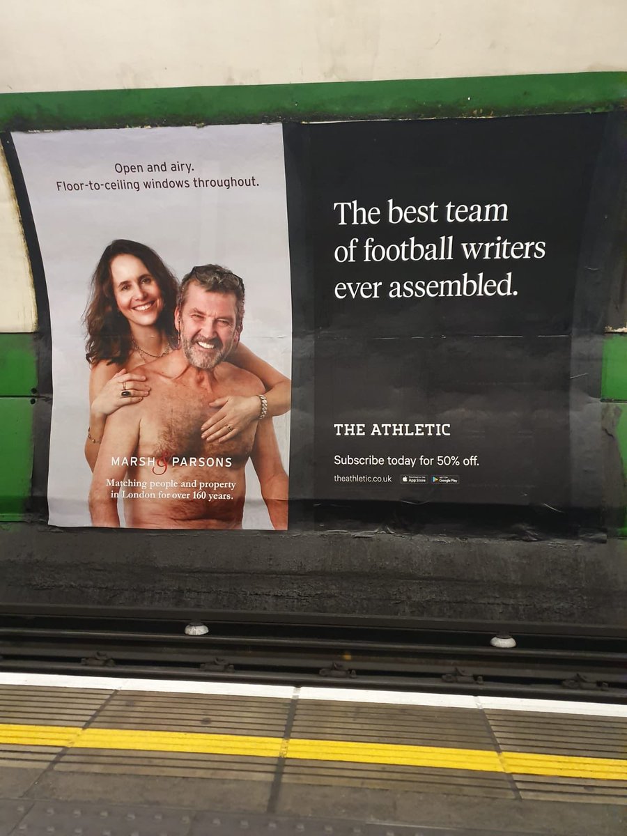 carlylehner's tweet photo. .@JamesPearceLFC this ad for @TheAthleticUK makes me do a double take every time. #poorplacement https://t.co/FYoFdWeF2b