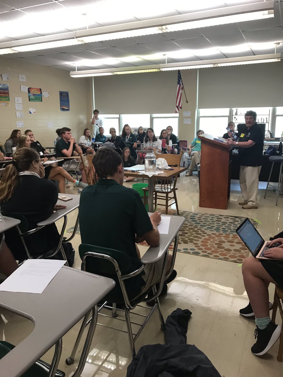BadinNhs's tweet photo. NHS listened to Sister Ann talk about the wonderful project Clean Water for Life. A great opportunity to help those in need. We will be in your religion classes to talk to you about it!! #cleanwaterforlife @BadinHS @cminton_cindy @MrKeating_BHS @BadinService @MrImhoff_Badin https://t.co/tcW8PQ595O