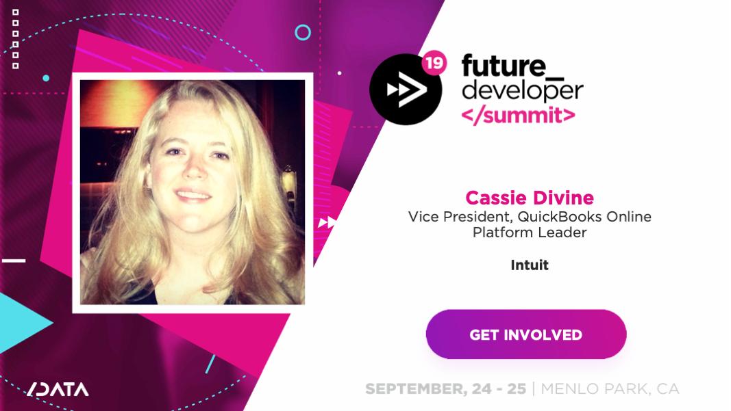 SlashDataHQ's tweet image. #meetthespeakers #FutureDeveloper19
Say hi to Cassie Divine @divinecassie
Senior Vice President, QuickBooks Online Platform | Intuit @Intuit
Only a few early bird tickets left. Save your spot and up to $400:
futuredeveloper.io