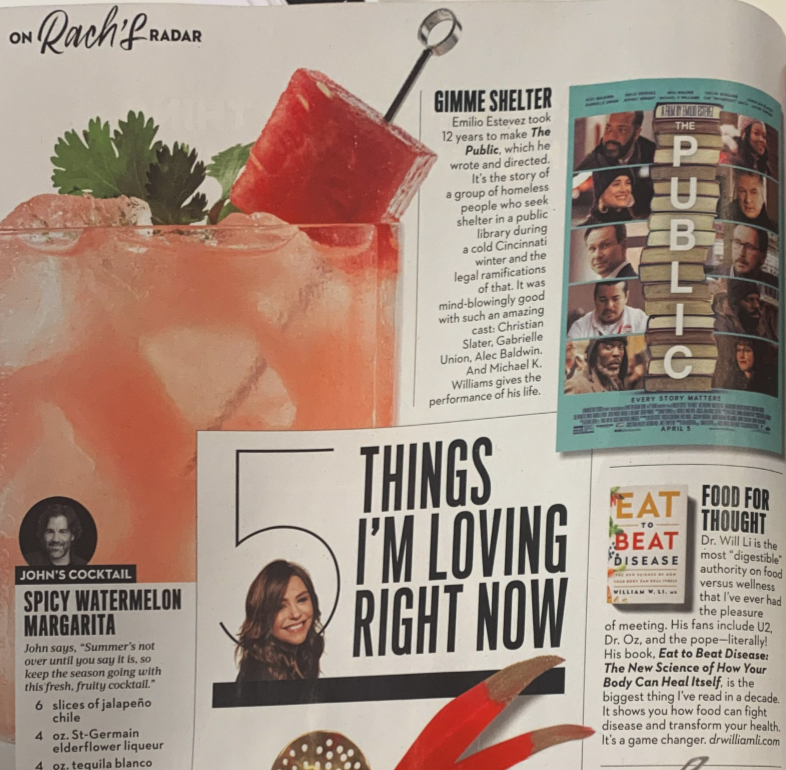 ThePublicFilm's tweet photo. #ThePublicFilm is on @rachaelray 's #top5things she's loving right now. If you haven't watched it see what she's talking about:  https://t.co/KIaHXmKJOX https://t.co/P8Zkb5w0ix