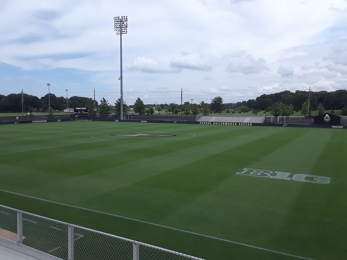 lievense_nick's tweet photo. Game Day! #FolkField all set for @PurdueSoccer first regular season match vs @UGASoccer! Unfortunately, this will be my last match for a while. Having surgery to repair my ACL on Mon. But I leave it in the very capable hands of @PUSportsTurf #BoilerUp #Sportsturf https://t.co/EPeWrZZnz2