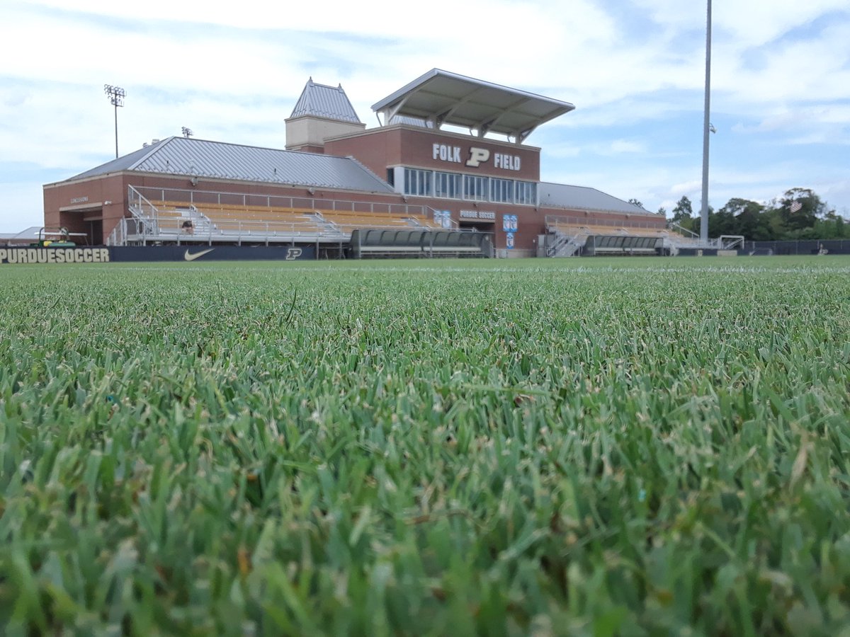 lievense_nick's tweet photo. Game Day! #FolkField all set for @PurdueSoccer first regular season match vs @UGASoccer! Unfortunately, this will be my last match for a while. Having surgery to repair my ACL on Mon. But I leave it in the very capable hands of @PUSportsTurf #BoilerUp #Sportsturf https://t.co/EPeWrZZnz2
