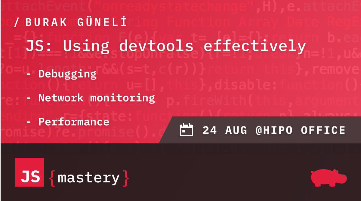 JSmasteryorg's tweet photo. ⚡Here is the topic of this week!⚡

This Saturday @burakGuneli will show us how to use DevTools effectively.💯

Visit our website for the detailed @JSmasteryorg schedule👉https://t.co/EvzrLICcPu https://t.co/nqwKNfunTV