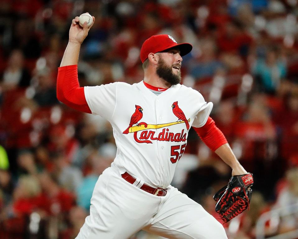 Cardinals's tweet photo. We have recalled RHP Dominic Leone from Memphis (AAA) and optioned rookie RHP Junior Fernandez to Triple-A. https://t.co/DMXPuS4XFp