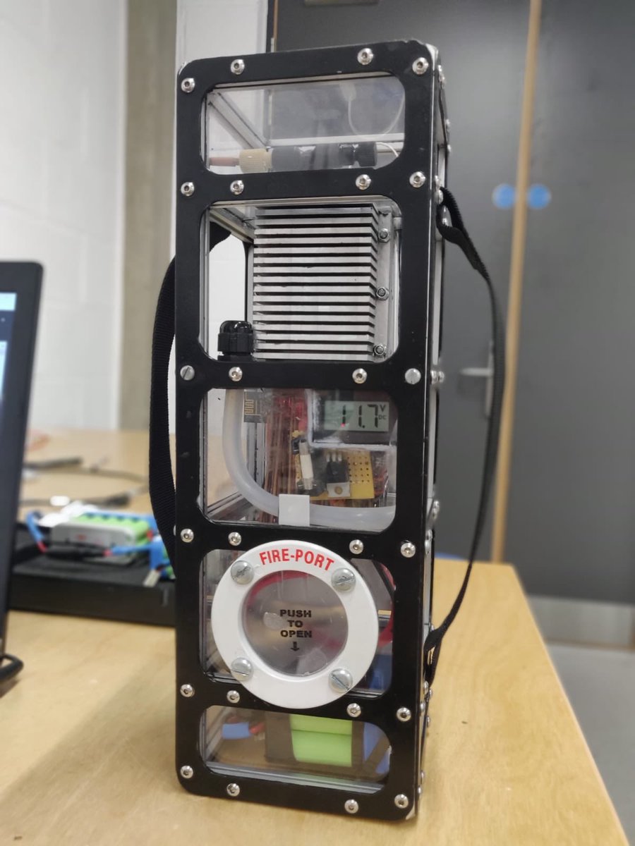 CubedPhp's tweet photo. Our test cell is finished! Check out our website to see how it all came together   https://t.co/gO7TyLNJlq @ESA__Education @UoBOutreach @CemInfo https://t.co/gyilV3PvLp