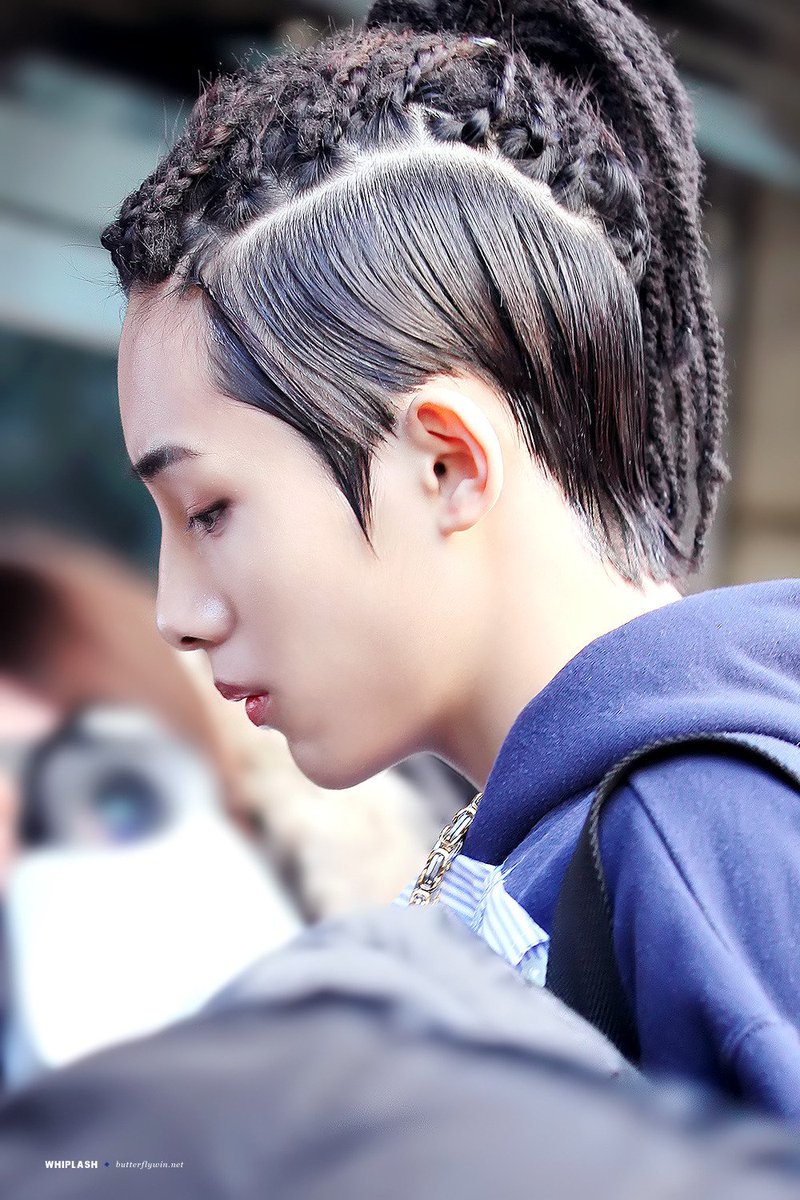 this is not clothes but I just need to show y& #39;all this hair . worst hair in kpop. wrong and ugly on several levels pls