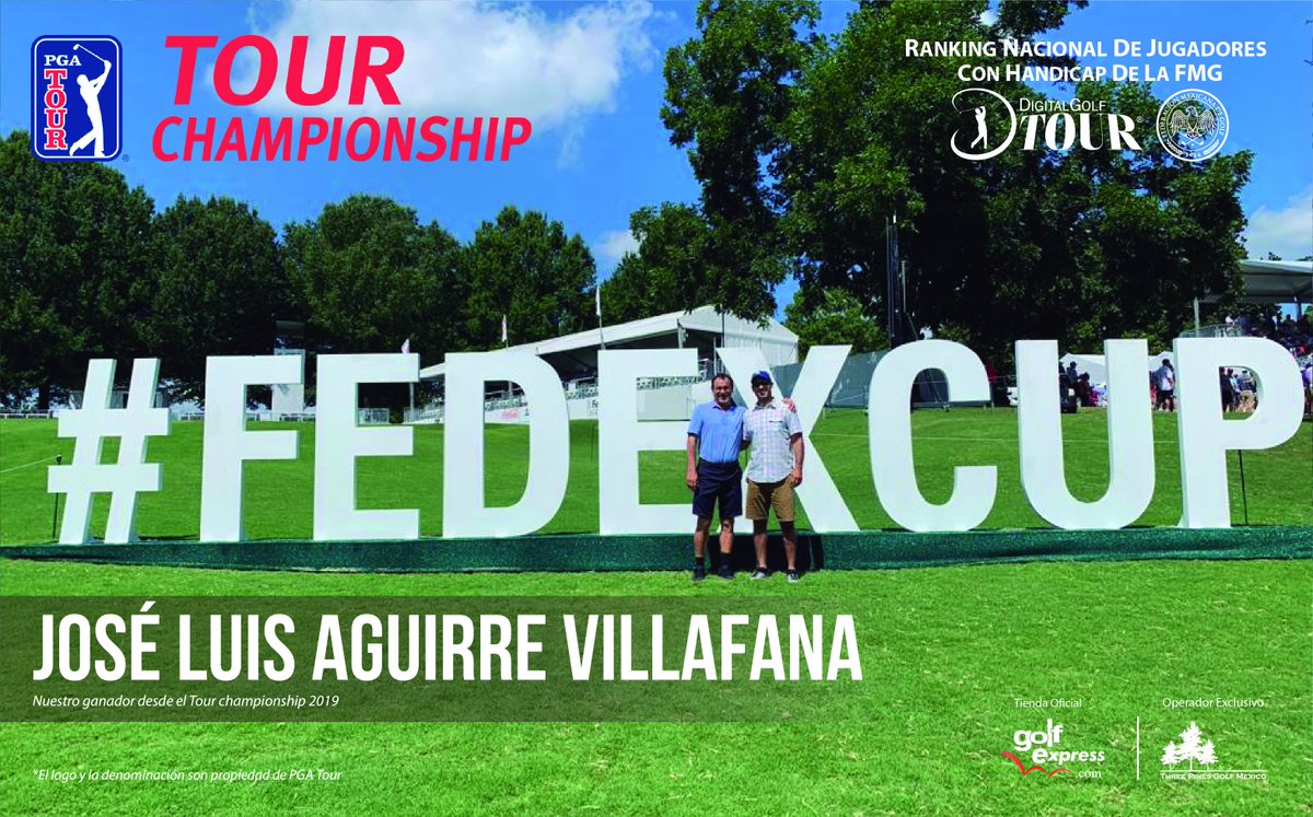 digitalgolfmx's tweet photo. 🏌️‍♂️ ¡José Luis Aguirre Villafana ya está en #EastLakeGolfClub (#Atlanta, #EEUU) disfrutando de su premio y viviendo desde cerca la increíble experiencia del #TOURChampionship2019!
⛳️ ¡Felicitaciones José Luis! 🙌👏
@digitalgolfmx @fedmexgolf #ThreePinesGolfMexico #GolfExpress https://t.co/VL2MBCCUO7