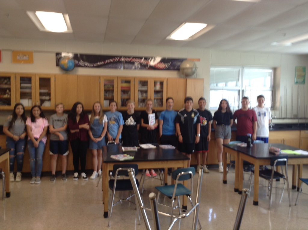 Welcome 8E-1 class of 2020!!! <a href="/sms8east/">SMS8East</a> #SouthLearns