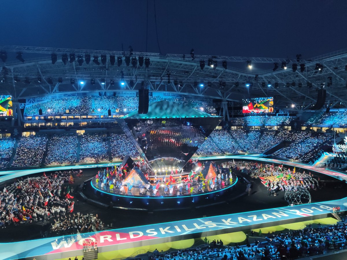 AnnaGllt's tweet photo. Magical. Inspirational. A great start to #WorldSkillsKazan2019. Looking forward to listening, learning and sharing at #WorldSkillsConference starting tomorrow. #SkillingNow #GAN #WSConference #WorldSkills https://t.co/My1WNQxvGS