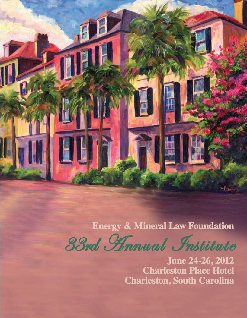 EnMinLaw's tweet photo. Throwing back today to one of our prettiest covers, our 2012 Annual Institute in Charleston, SC, chaired by David Morrison of @Steptoe_Johnson!
#throwbackthursday #tbt #EMLF #energylaw #utilitylaw #minerallaw #naturalresourceslaw #conference #continuinglegaleducation https://t.co/lEww23L565
