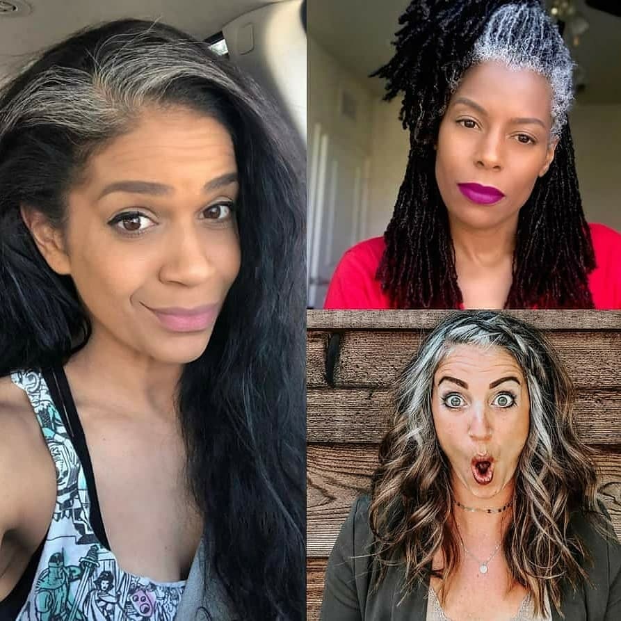 ImogenArate's tweet photo. Thank you, #AshleeTilford, for including me in #WomensHealthInternational's #GrayHairTrend article! Check out all these #silversisters & their reasons to #ditchthedye (https://t.co/ew97haWlIF). #grombre #goinggray #silverhighlights #evergreen
@chrissyteigen https://t.co/JJzWX0igc0