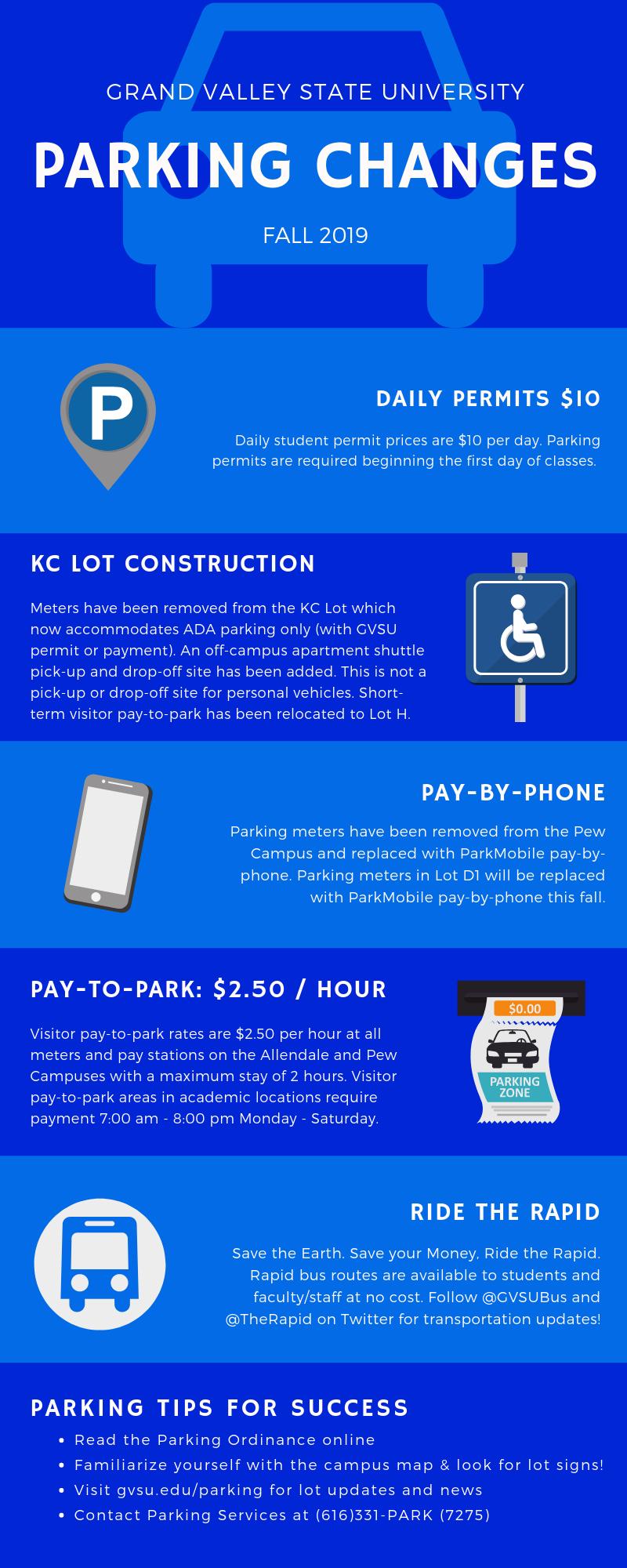 GVSU Police Dept. on Twitter "Parking enforcement starts on Monday 8/