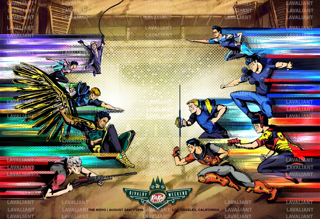 LAValiant's tweet photo. Last call for Sunday's meet &amp; greet!

Get this limited edition commemorative poster signed by your favorite #OWL2019 stars!

🎟: https://t.co/tpjm1lpRiB https://t.co/MRcbdoC51B