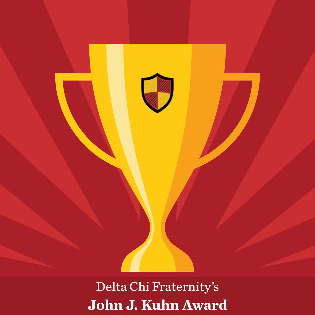 DeltaChiHQ's tweet photo. The Distinguished Delta Chi Award recognizes significant achievement in an alumnus’ profession or outstanding civic service.

The John J. Kuhn Award is presented for service to the fraternity movement.

Congratulations to our 2018-19 award winners:
https://t.co/ztJzjX4Oom https://t.co/8qgG7sprr8