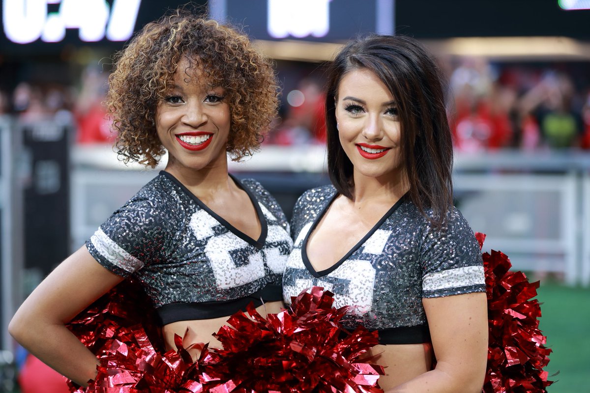 Swing by the <a href="/AtlantaFalcons/">Atlanta Falcons</a>  booth this Sunday to see our <a href="/ATLCheerleaders/">Atlanta Falcons Cheerleaders</a>! The first 1,000 fans to stop by will receive cool giveaways from the Atlanta Falcons “Bird Gang” Street Team!