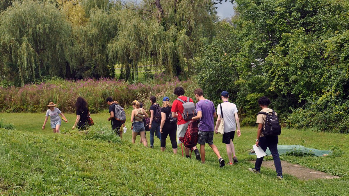 BardCollege's tweet photo. Language and Thinking students got a taste of the Bard Archaeology Program this week when they toured the historic Parsonage site in nearby Germantown. #bardcollege #bard23 #hudsonvalley https://t.co/WVp9osgWQL