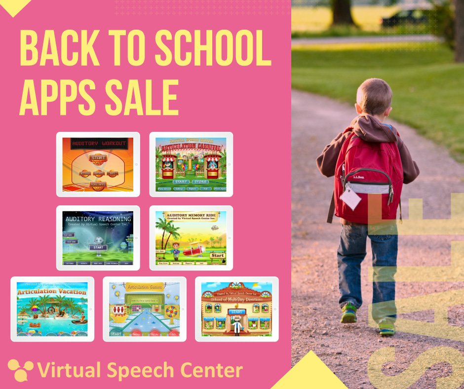 vspeechcenter's tweet photo. Only 2 days left: Back to School Apps Sale: 
https://t.co/ss5jRxKbg0  #backtoschoolappssale #backtoschoolsale #speechies #slps2b #slp #slpeeps #speechapps #apps https://t.co/AIY1JbGXrO