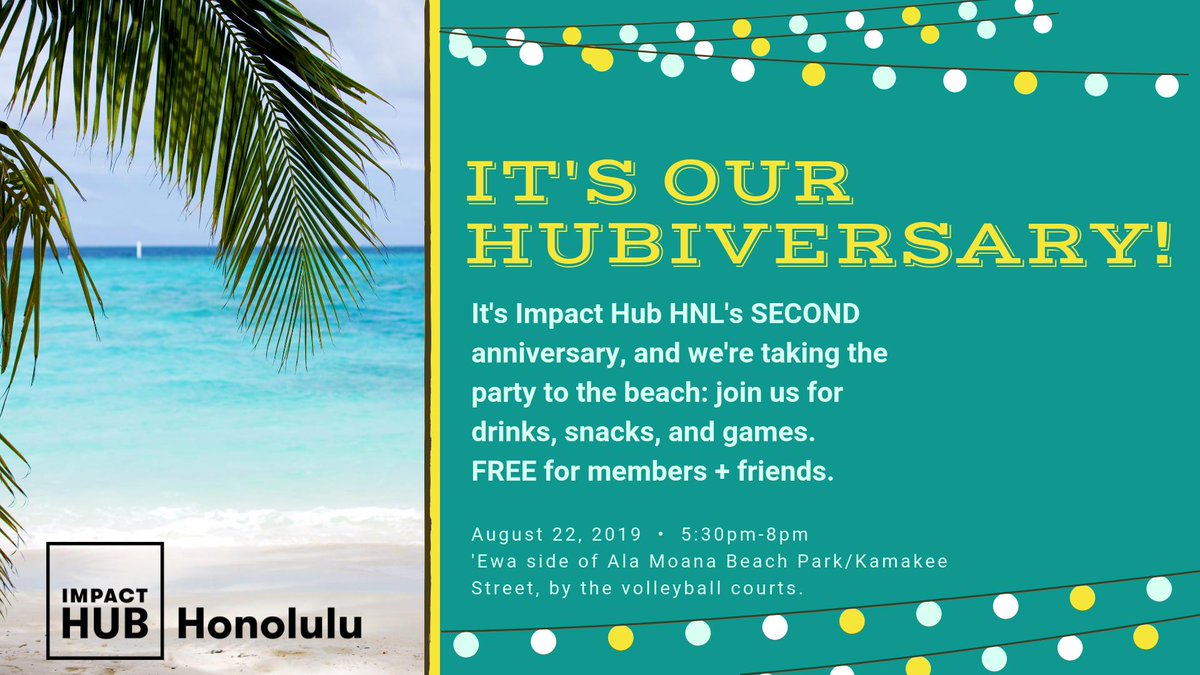 Join us tonight for our Hubiversary! - mailchi.mp/impacthubhnl/w…